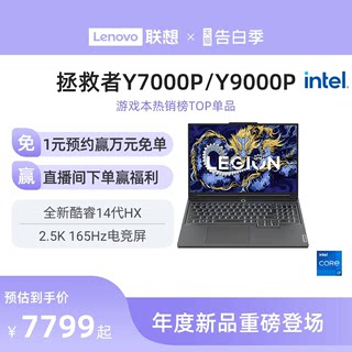 新品 联想拯救者Y7000P 14代酷睿i7/i9可选RTX4060拯救者Y9000P 2024 16英寸电竞游戏本大学生设计笔记本电脑