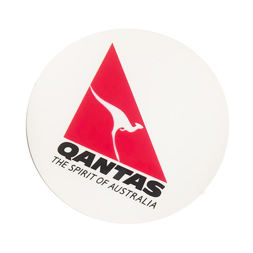 我爱飞行|澳洲快达QF航空登机旅行机组拉杆箱圆贴Qantas Airways