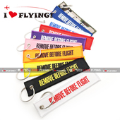 BEFORE 我爱飞行 REMOVE FLIGHT刺绣钥匙扣飞行机组过夜袋包挂件