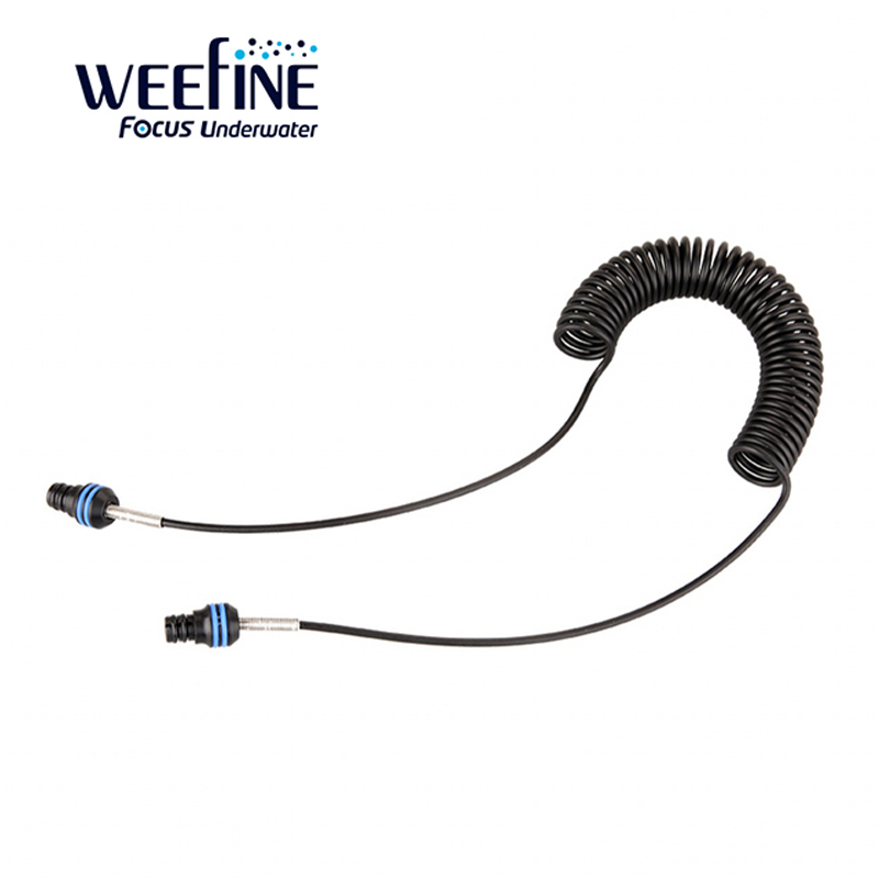 WEEFINE 潜水灯潜水手电单芯多芯光纤线水摄灯水下相机引闪控制线