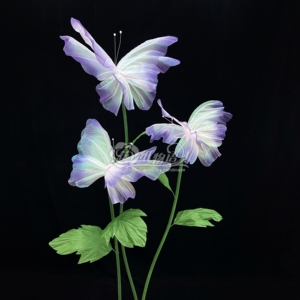 花纸物语3朵炫彩纱款蝴蝶成品