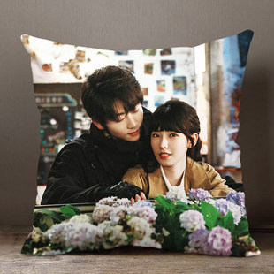 炽热吸引崔雨鑫方瑾周边同款抱枕来图定制午睡靠背垫手办学生礼物
