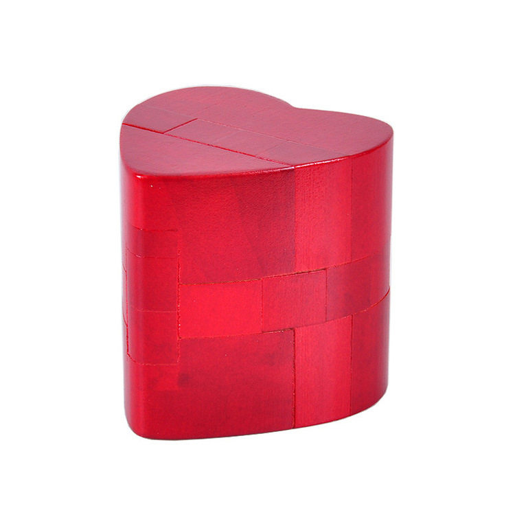 爱心锁鲁班锁孔明锁木制玩具积木拼图益智玩具老少皆宜智力玩具