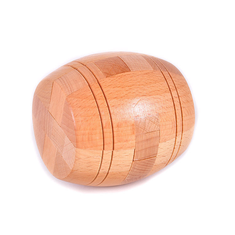 鲁班锁玩具榉木大酒桶