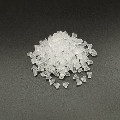 饰品diy配件硅胶透明耳堵防丢