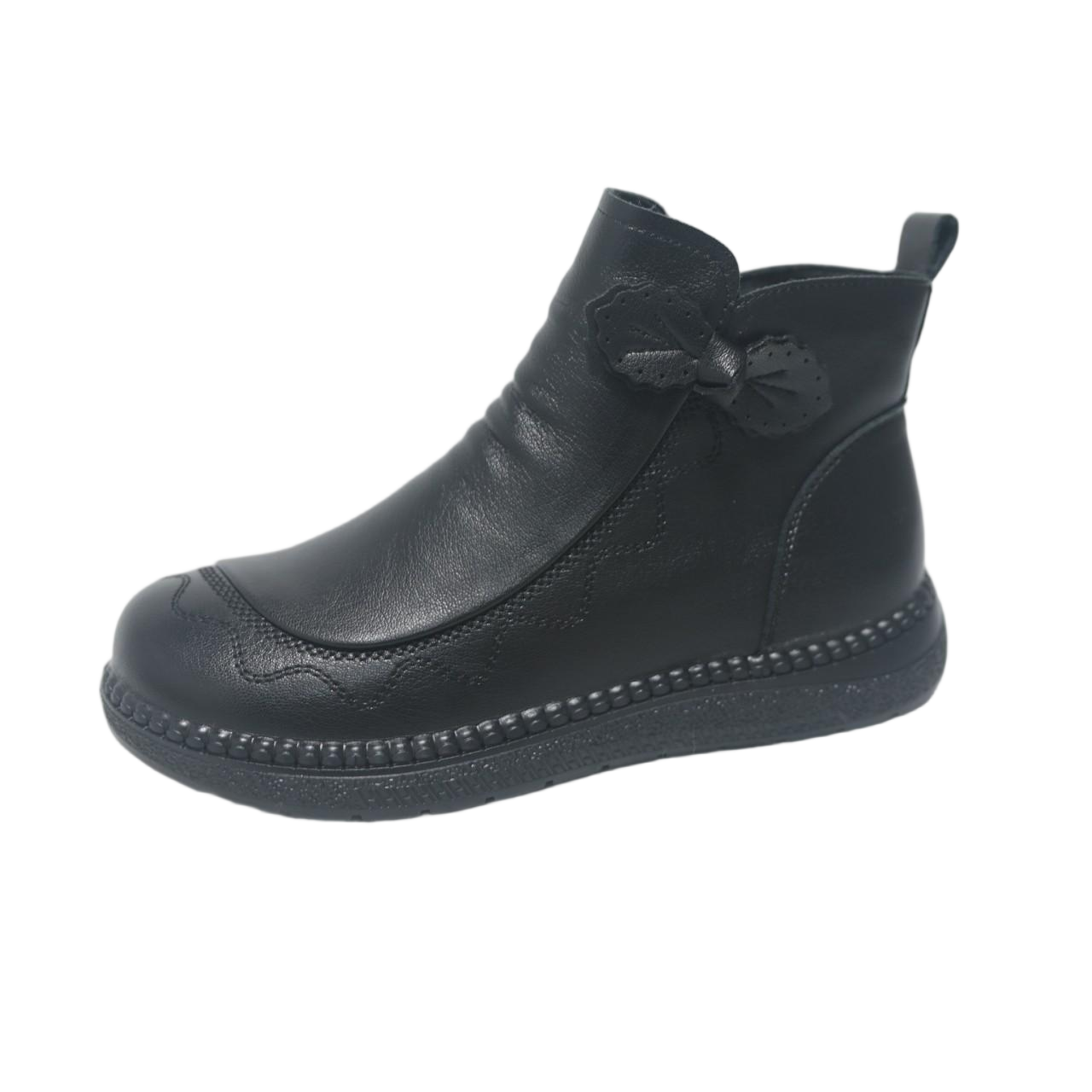 珂卡芙2025冬季切尔西蝴蝶结低跟软底舒适防滑妈妈款短靴商场同款,女鞋,切尔西靴,淘宝优惠券,粉丝福利购,淘宝优惠卷