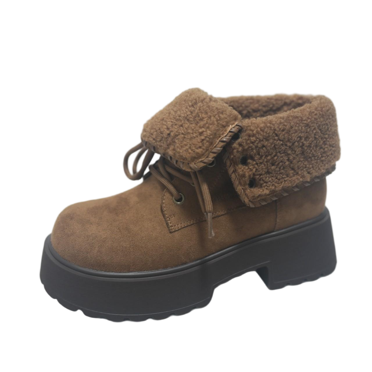 珂卡芙2025新翻毛毛绒雪地靴女冬季加绒保暖厚底百搭棉靴商场同款,女鞋,时尚雪地靴,淘宝优惠券,粉丝福利购,淘宝优惠卷