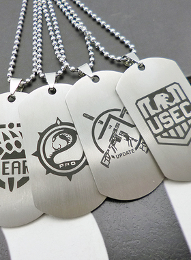 逃离塔科夫标志兵牌狗牌BEAR项链USEC钥匙扣吊坠饰品游戏周边男酷