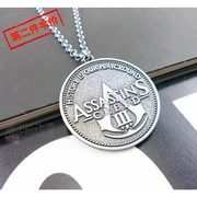 Assassin Creed Necklace Keychain sát thủ dogma bạc xu trò chơi xung quanh món quà sinh nhật trang sức anime - Game Nhân vật liên quan