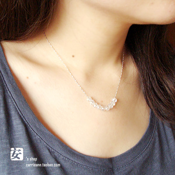 项链水晶女短款细满天星锁骨链欲望都市凯莉凯瑞Carrie同款