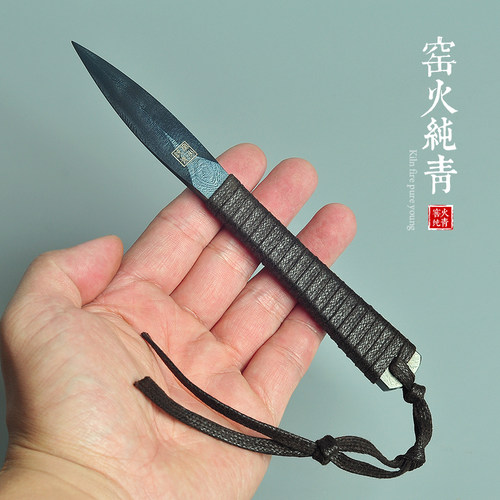 手工锻打撬茶刀非大马士革茶刀