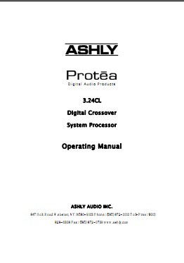 雅士尼ASHLY3.24CL中文操作说明