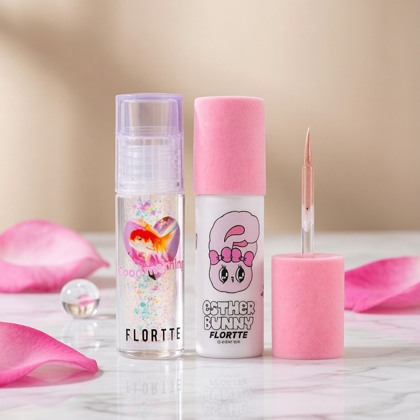 FLORTTE/花洛莉亚液体眼影盘爆闪亮片碎砖单色细闪液体眼影送闺蜜