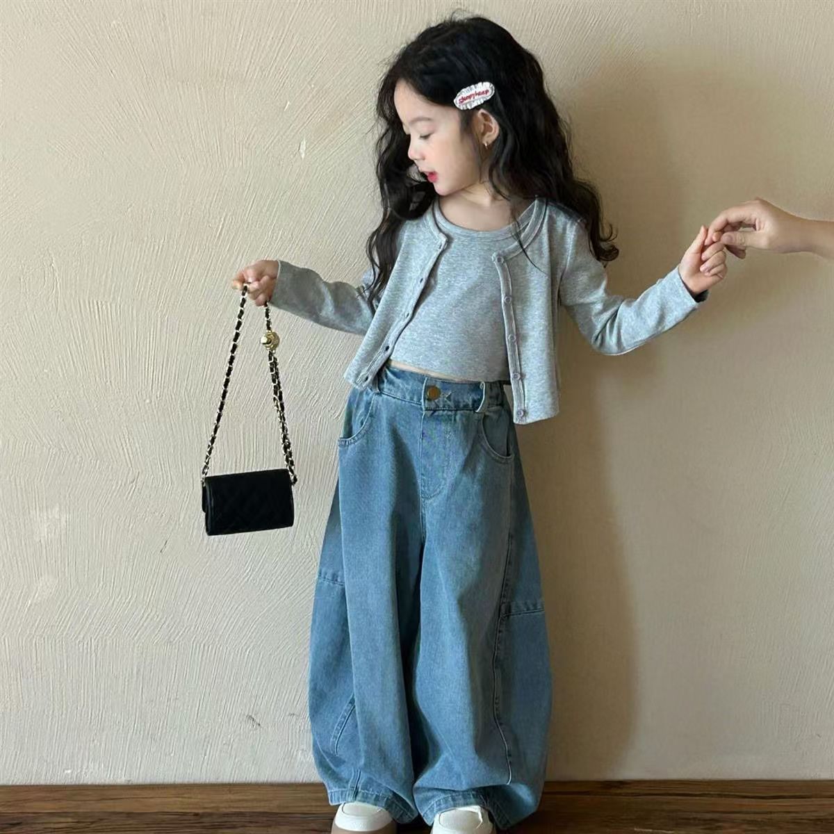 女童春装套装2025新款洋气儿童