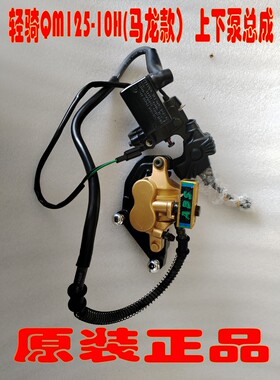 适用济南轻骑QM125-10H/-2v（马龙款）原装上泵 下泵碟刹油管总成