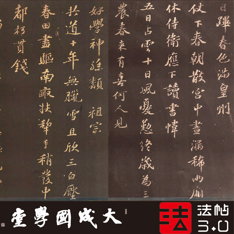 苏轼帖子词群玉堂真正书法图片