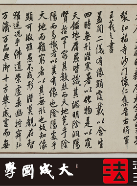 李鸿章临集王羲之圣教序全卷书法