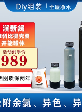 光头匠Diy组装全屋中央净水机雅科比椰壳活性碳去除余氯异色异味