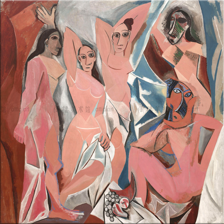 亚维农的少女pablo picasso装饰画