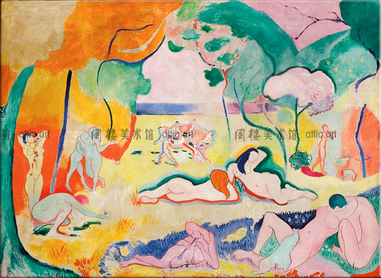 马蒂斯客厅书房卧室酒吧无框画