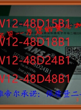HDW12-48D24B1 ANSJ HDW12-48D18B1电源模块HDW12-48D15B1 48D48B
