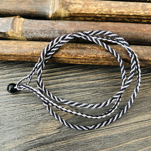 西藏九眼不灭金刚长寿绳 九眼绳 手工编织 天珠绳项链绳男女2毫米