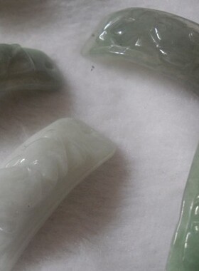 A货翡翠糯种旺财貔貅手排 编制手链diy配饰 油青色白色豆青色