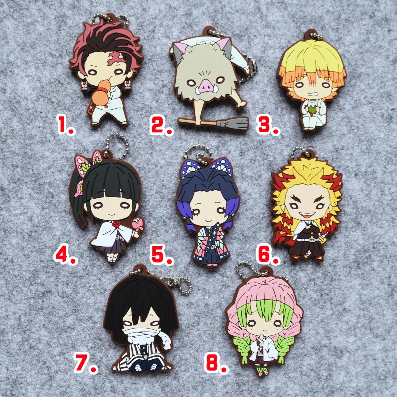 正版散货 鬼灭之刃 橡胶挂件 豆豆眼2 炭治郎善逸甘露寺蝴蝶忍