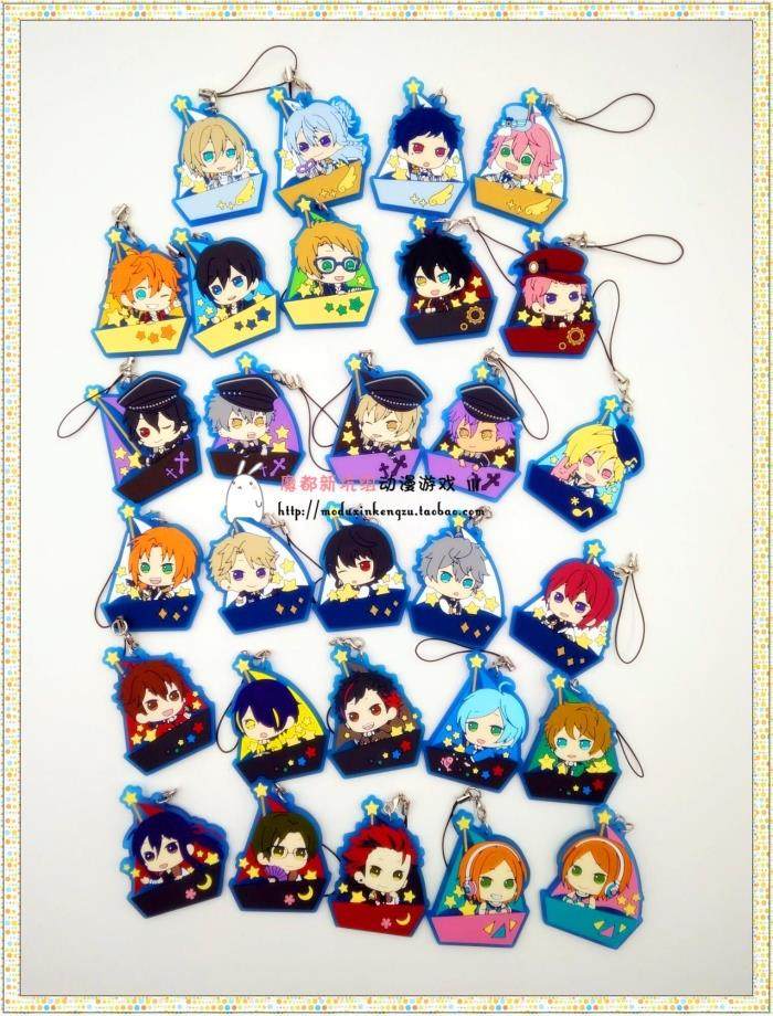 日单正版散货 偶像梦幻祭 半透明橡胶挂件  一番赏系列 part.2