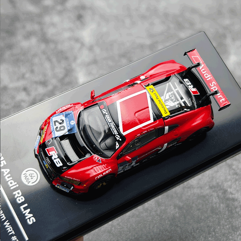 PARA 1:64 奥迪AUDI R8 LMS 24H 纽博格林 WRT #29 合金车模