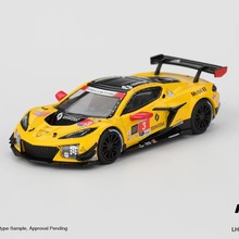 预售 MINIGT 1:64 #1168 雪佛兰 克尔维特 Z06 GT3.R#3 汽车模型