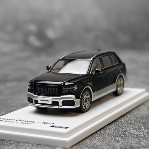 AR Box 1:64 丰田世极 2023款 鳞鳳 黑银双色 合金汽车模型