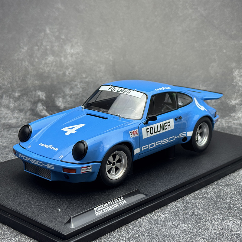 Solido 1:18 保时捷911 IROC 1974 4# 1# Follmer 合金汽车模型