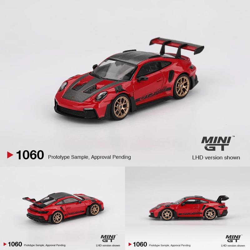 预售MINI GT 1:64 #1060 Porsche 911 GT3 RS合金汽车模型