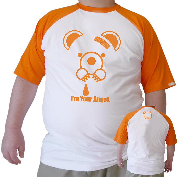 bear宽松大码插肩t恤圆领短袖