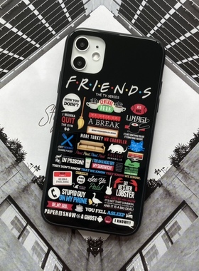 老友记Friends手机壳六人行适用苹果11234se华为mate40p50小米viv