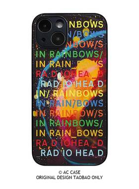 电台司令Radiohead摇滚专辑in rainbows彩红周边手机壳苹果15华为p70nova8mate60荣耀小米14红米13一加iqoo11