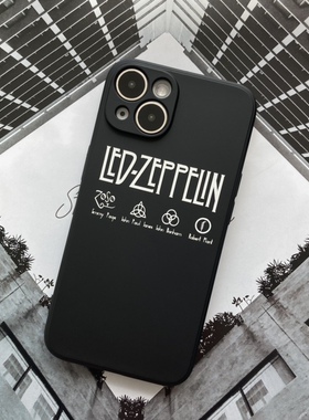 Led Zeppelin齐柏林飞艇摇滚乐队适用苹果13mate40手机壳米软全包