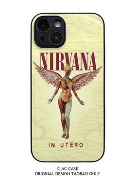 Nirvana涅槃摇滚乐队In Utero音乐专辑母体kurt cobain手机壳苹果17plus华为nova15荣耀小米14pro+13vivo16pm