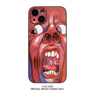 绯红之王King Crimson英国前卫摇滚乐队克里姆森国王手机壳苹果16pro华为p70nova荣耀小米15红米13一加iqoo12