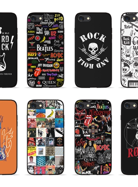 欧美风摇滚音乐电吉他RockNRoll乐队手机壳适用苹果华为iph1123pm