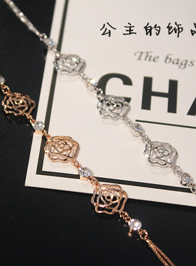 欧比雅比韩版优雅镂空镂空玫瑰花