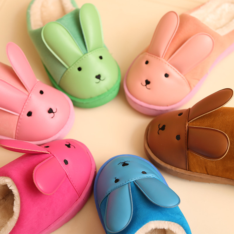 Pantoufles enfants en suède pour hiver - semelle tendon - Ref 986830 Image 3