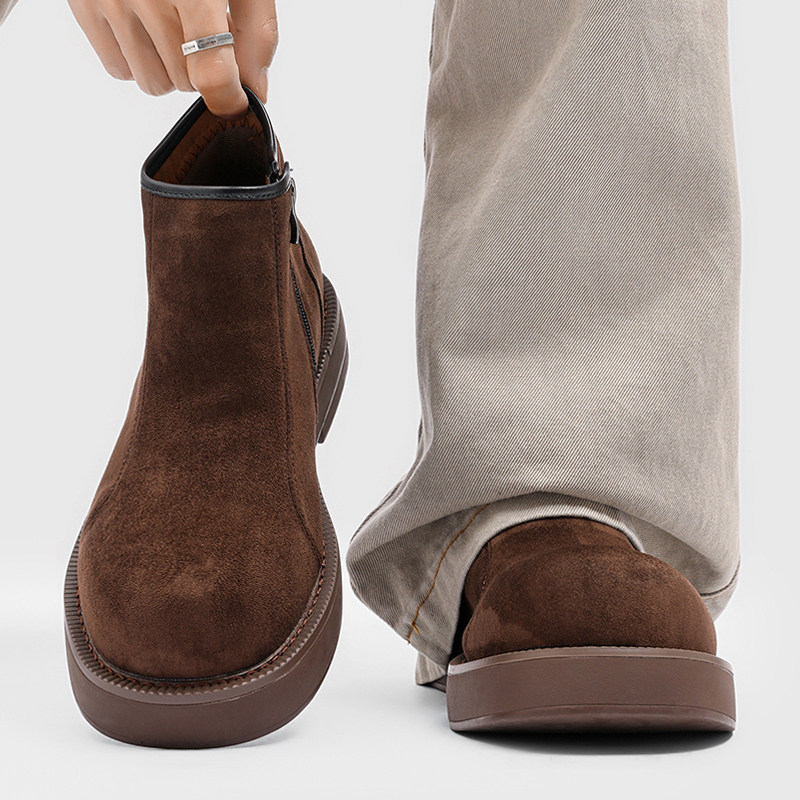 马丁靴男款2025新款复古男鞋冬高级感痞帅靴子一脚蹬厚底切尔西靴,流行男鞋,马丁靴,淘宝优惠券,粉丝福利购,淘宝优惠卷