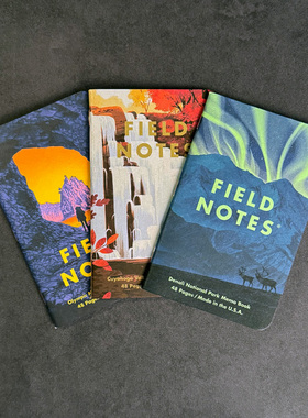 美国正版原装 Field Notes 国家公园系列 随身手帐笔记本记事本