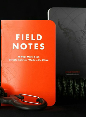 美国制造 Field Notes 户外随身EDC笔记备忘记事本子手帐防水防撕