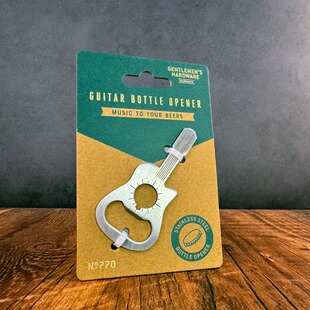 英国进口Gentleman's Hardware随身EDC不锈钢吉他造型开瓶器工具