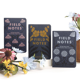 美国原装 Field Notes 限量款Fall Flowers 秋日之花 记事本手帐