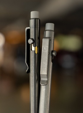 美国Big Idea Design 钛合金EDC枪栓自动铅笔 Bolt Action Pencil