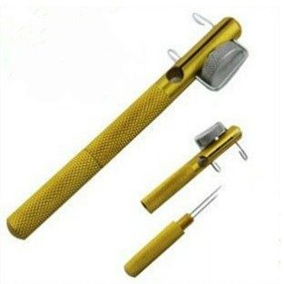 金属手动绑钩器带打结器 大小鱼钩绑线器 绕线器 栓钩器 系钩器